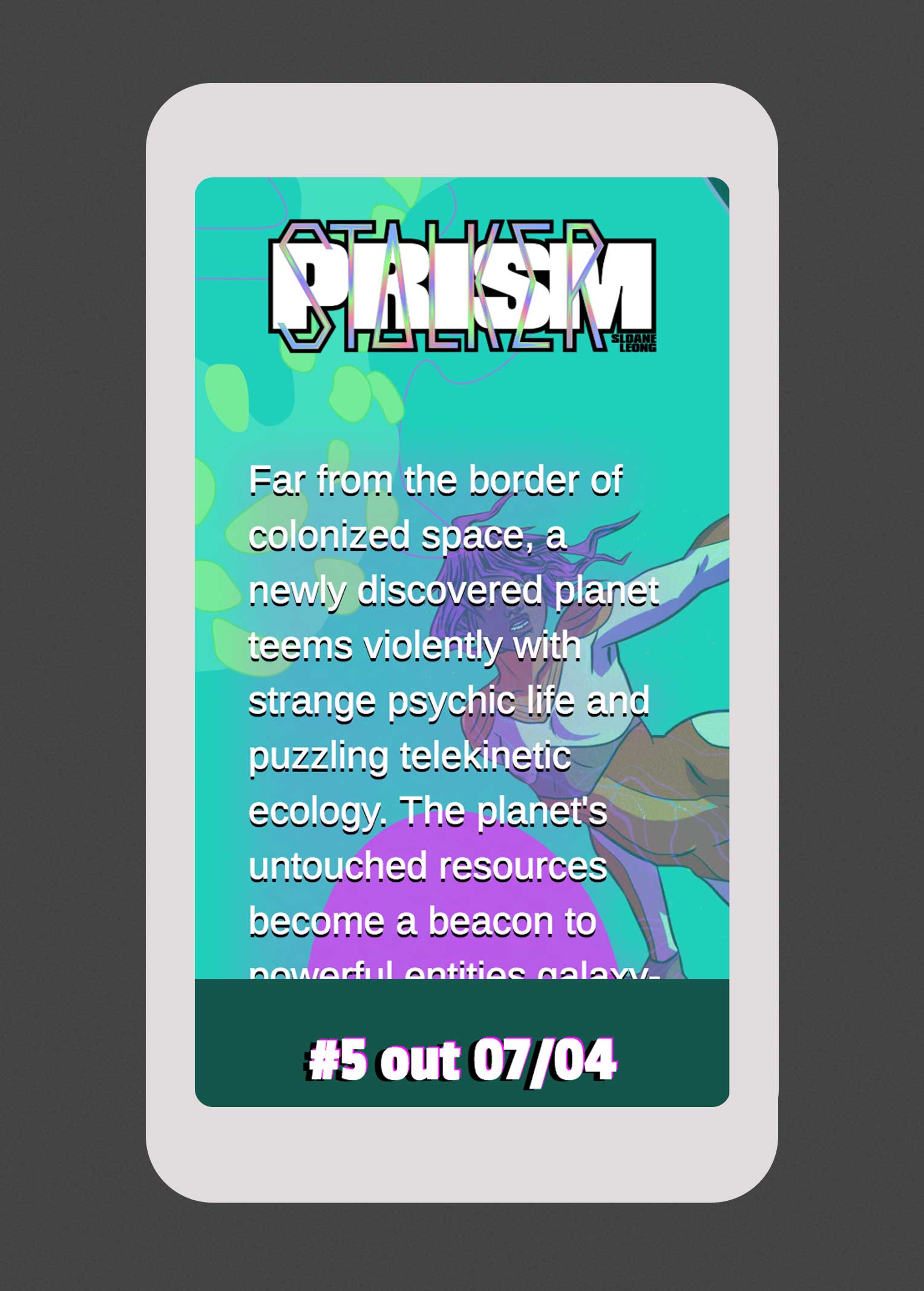 mobile browser screenshot of prismstalker.com